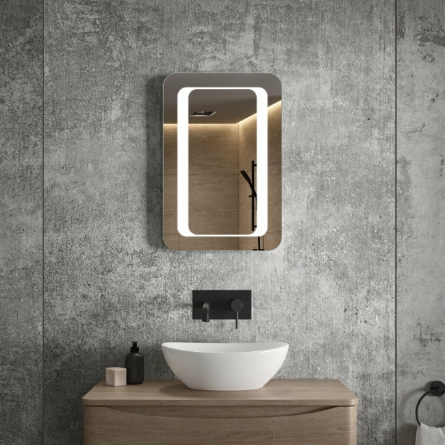 Battery Operated Bathroom Mirror